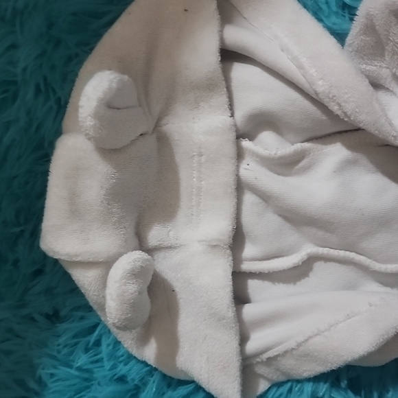 Carters 3m white Bear zip up sweater pants set - Picture 3 of 6